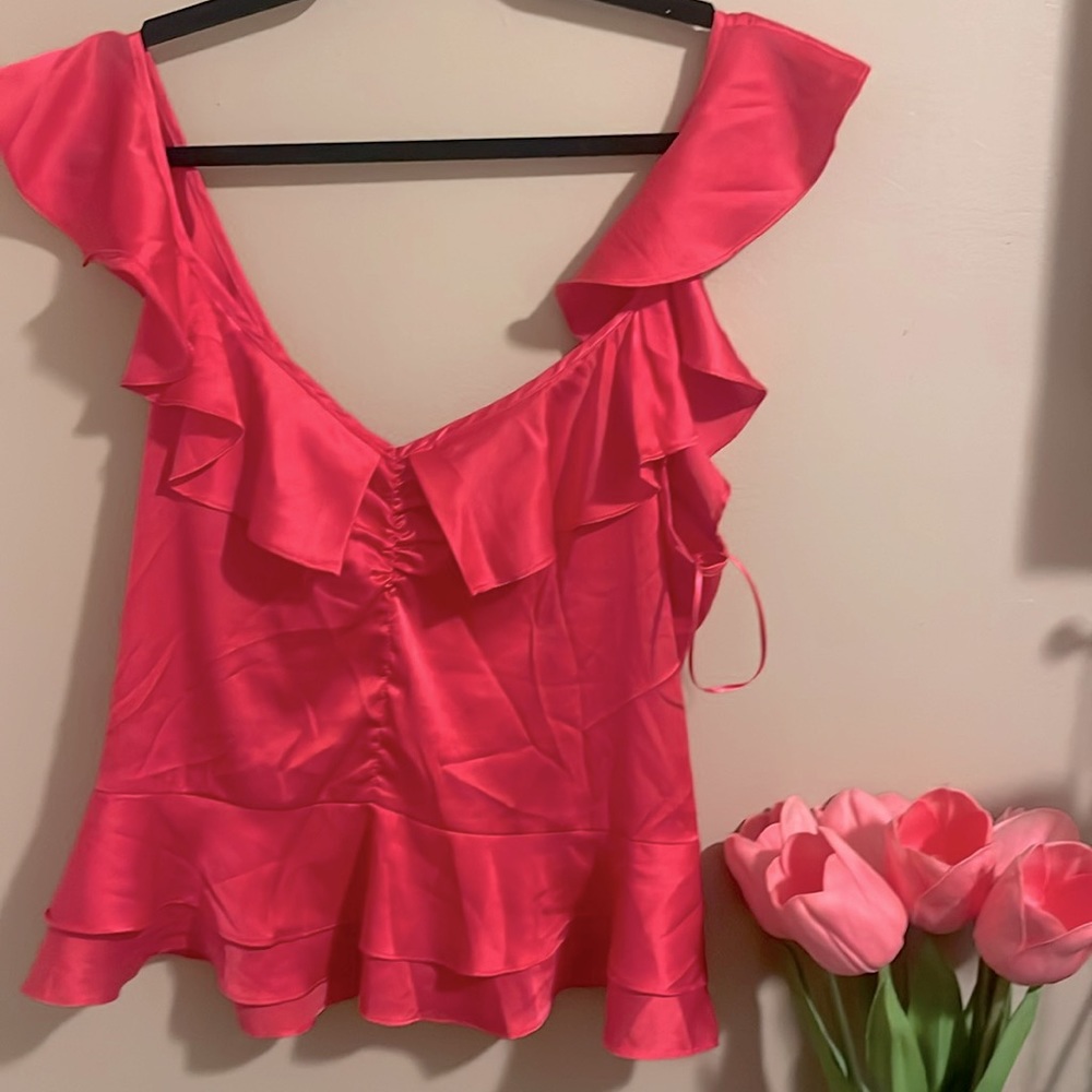 SATIN PINK BLOUSE